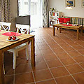 Wohnzimmer der Ferienwohnung Sagard